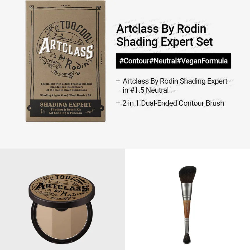 ARTCLASS BY RODIN SHADING EXPERT ~ TOO COOL FOR SCHOOL // CONTOUR CREATOR PALETTE + DUAL CONTOUR EXPERT BRUSH