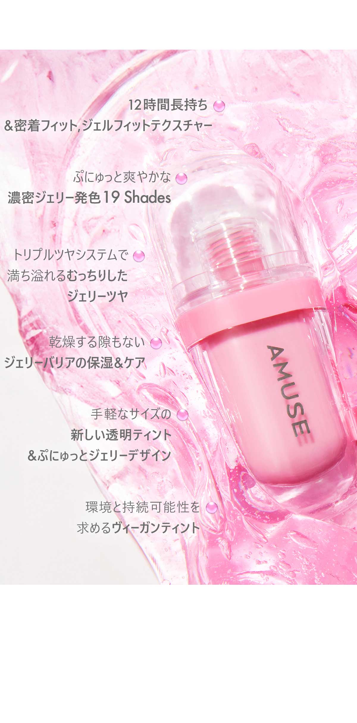 GEL-FIT TINT ~ AMUSE // LIP TINT