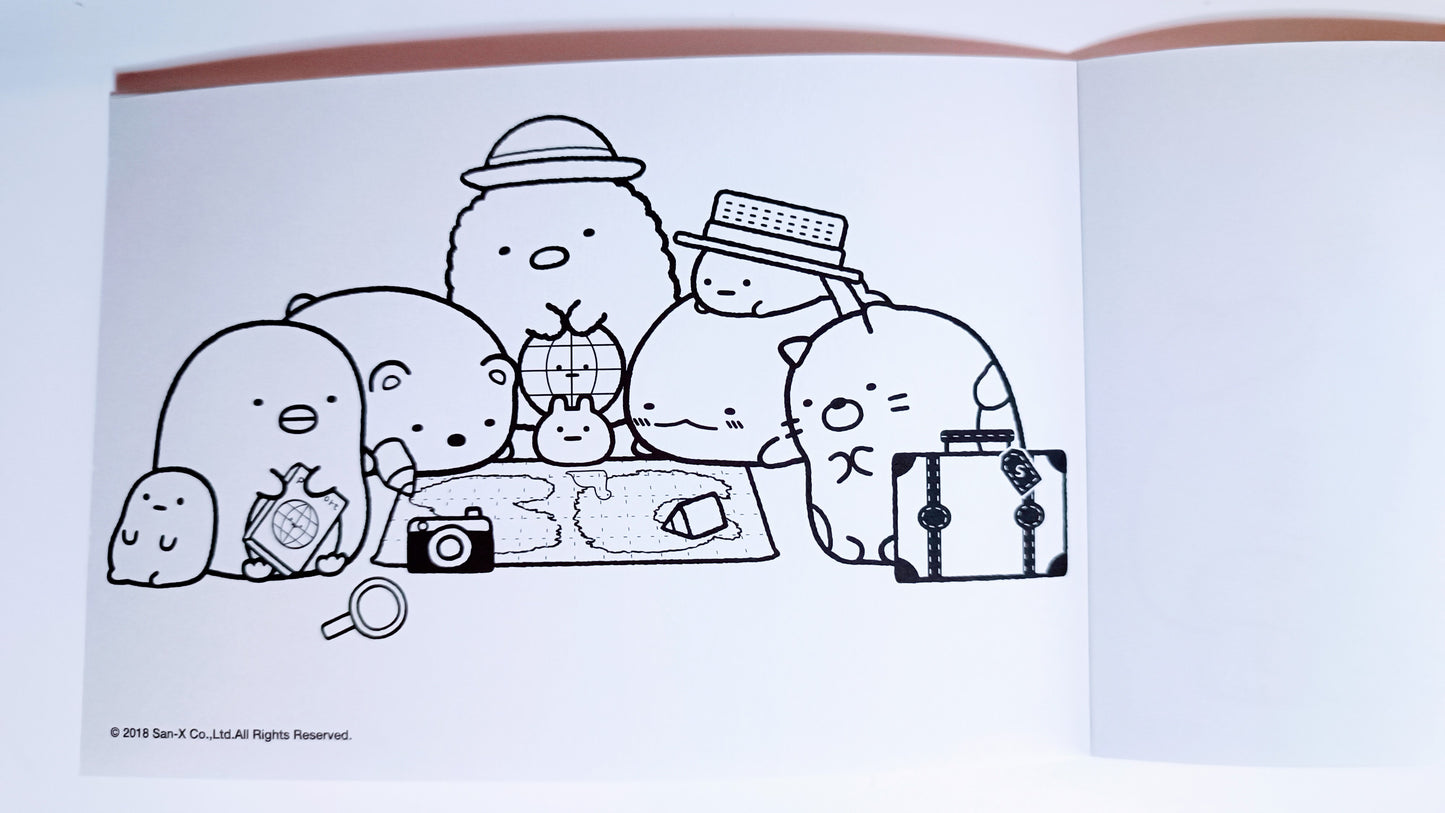 SUMIKKO GURASHI ~ SAN-X // COLORING BOOK W/ STICKERS