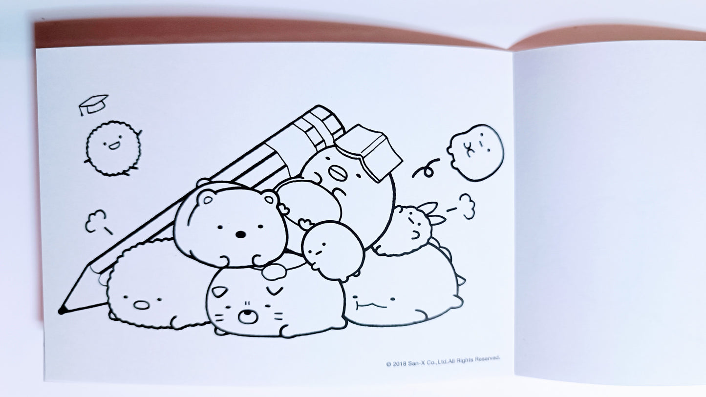 SUMIKKO GURASHI ~ SAN-X // COLORING BOOK W/ STICKERS