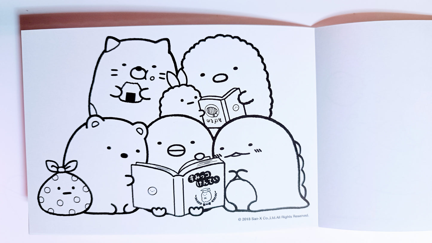 SUMIKKO GURASHI ~ SAN-X // COLORING BOOK W/ STICKERS