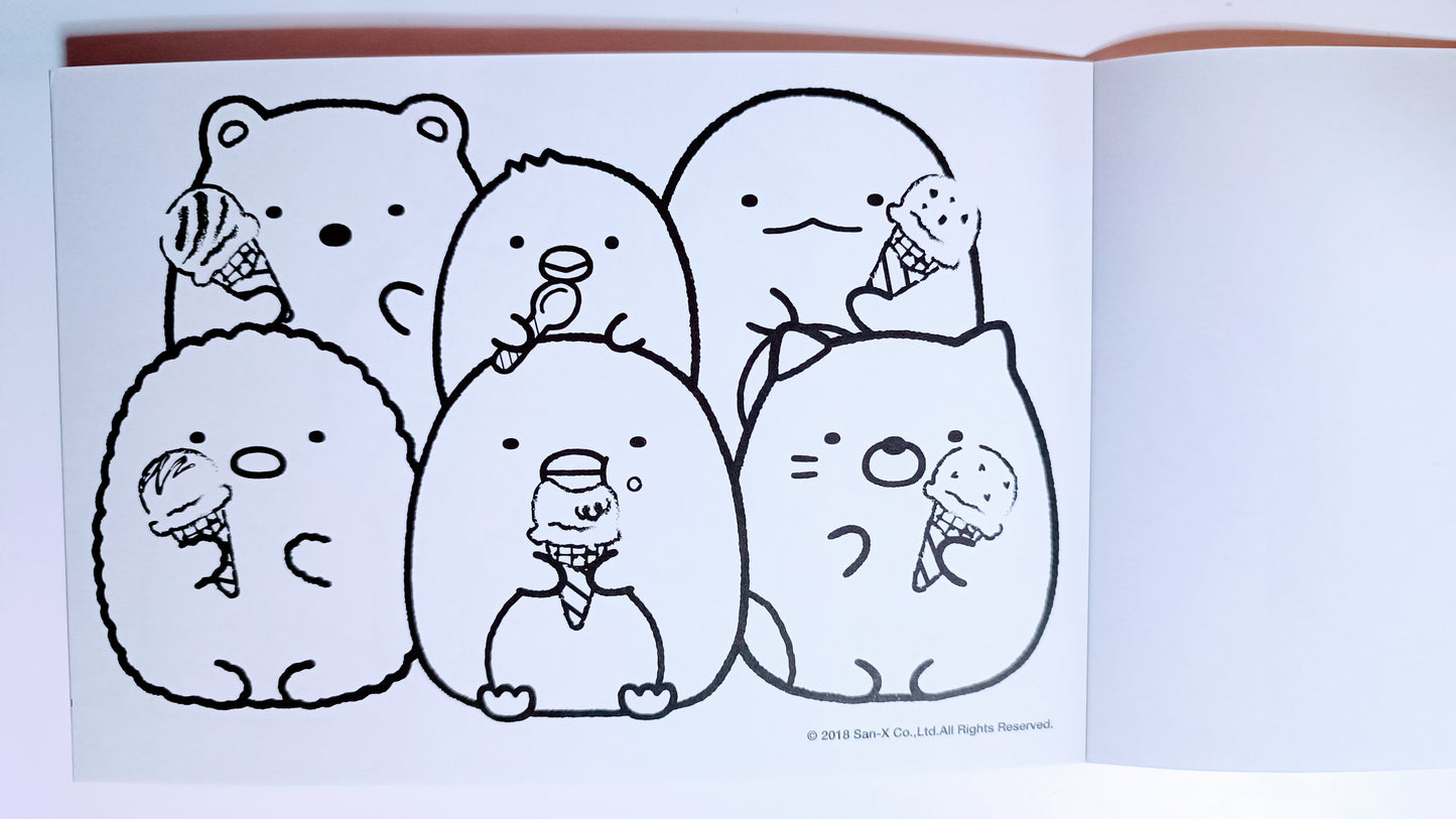 SUMIKKO GURASHI ~ SAN-X // COLORING BOOK W/ STICKERS