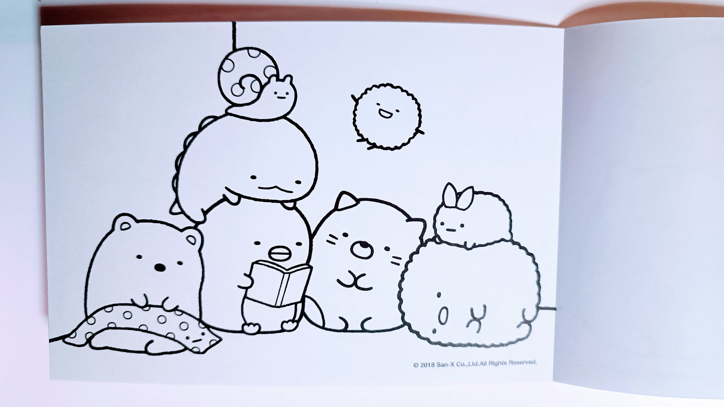 SUMIKKO GURASHI ~ SAN-X // COLORING BOOK W/ STICKERS