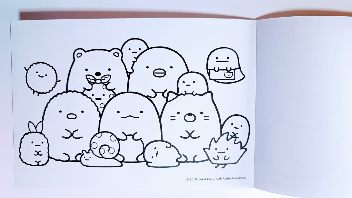 SUMIKKO GURASHI ~ SAN-X // COLORING BOOK W/ STICKERS