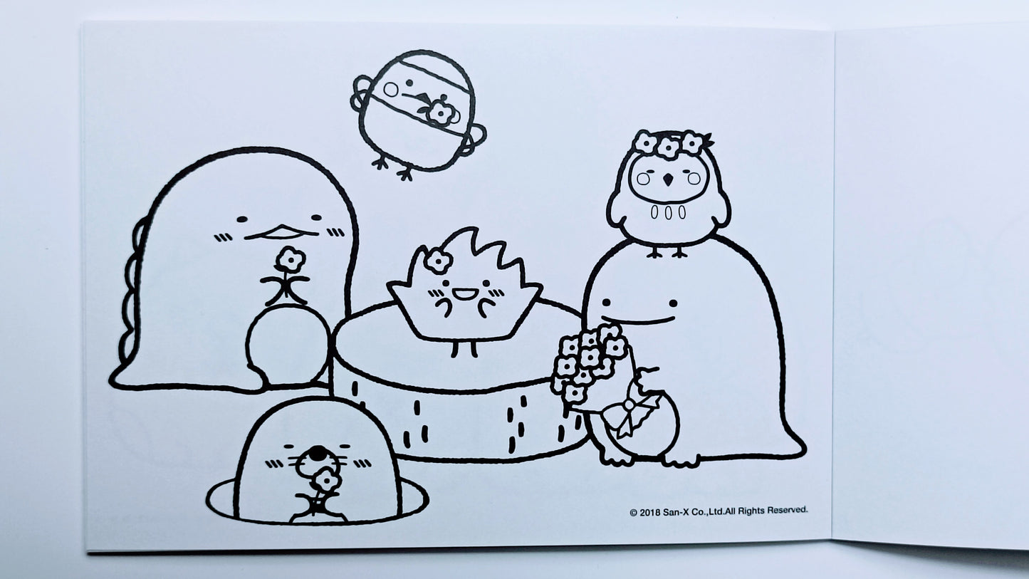 SUMIKKO GURASHI ~ SAN-X // COLORING BOOK W/ STICKERS