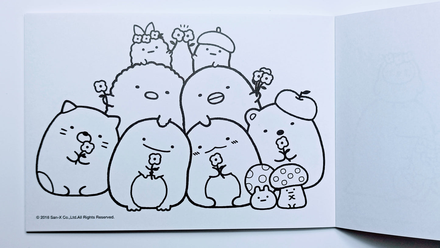 SUMIKKO GURASHI ~ SAN-X // COLORING BOOK W/ STICKERS