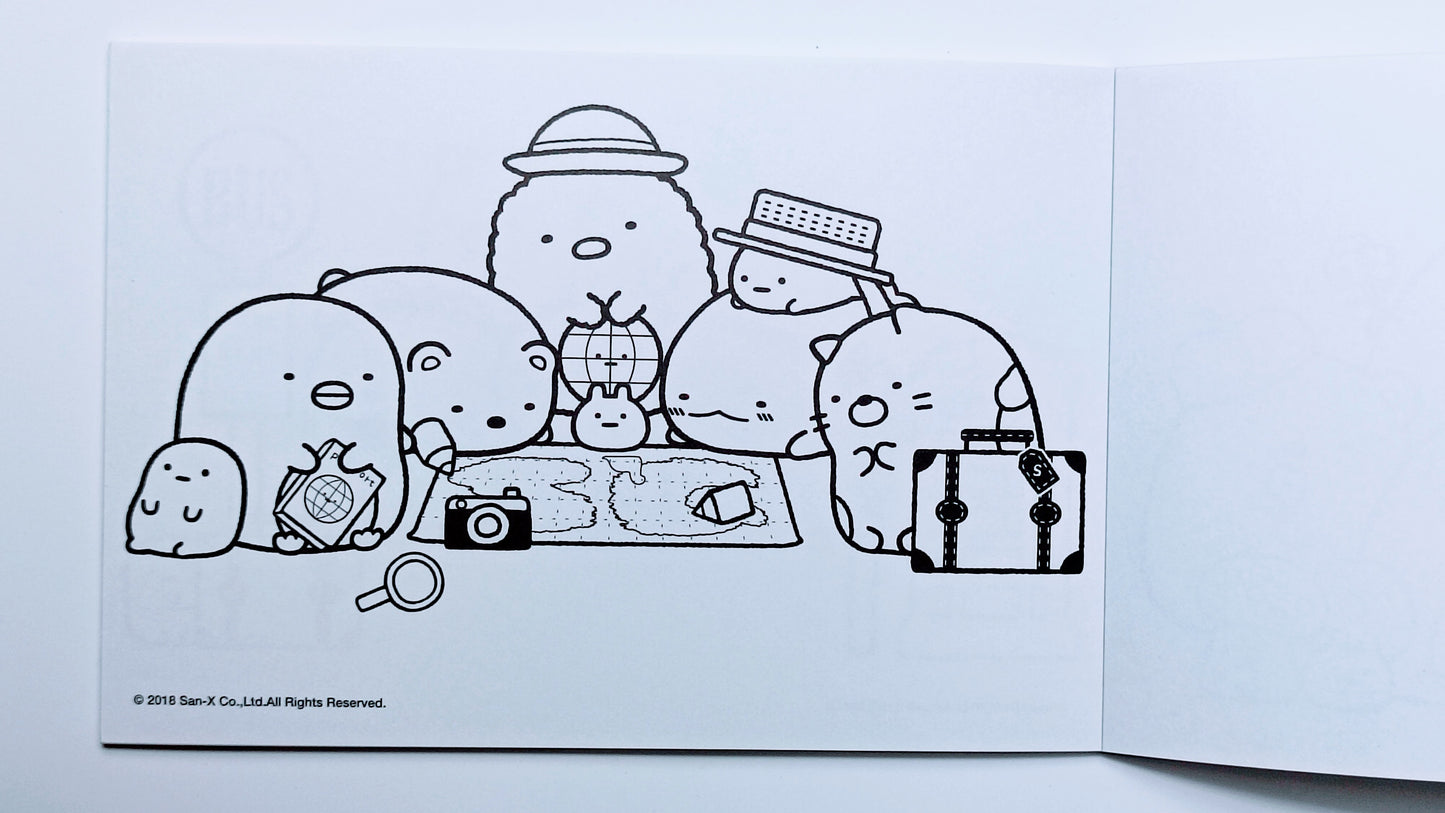SUMIKKO GURASHI ~ SAN-X // COLORING BOOK W/ STICKERS