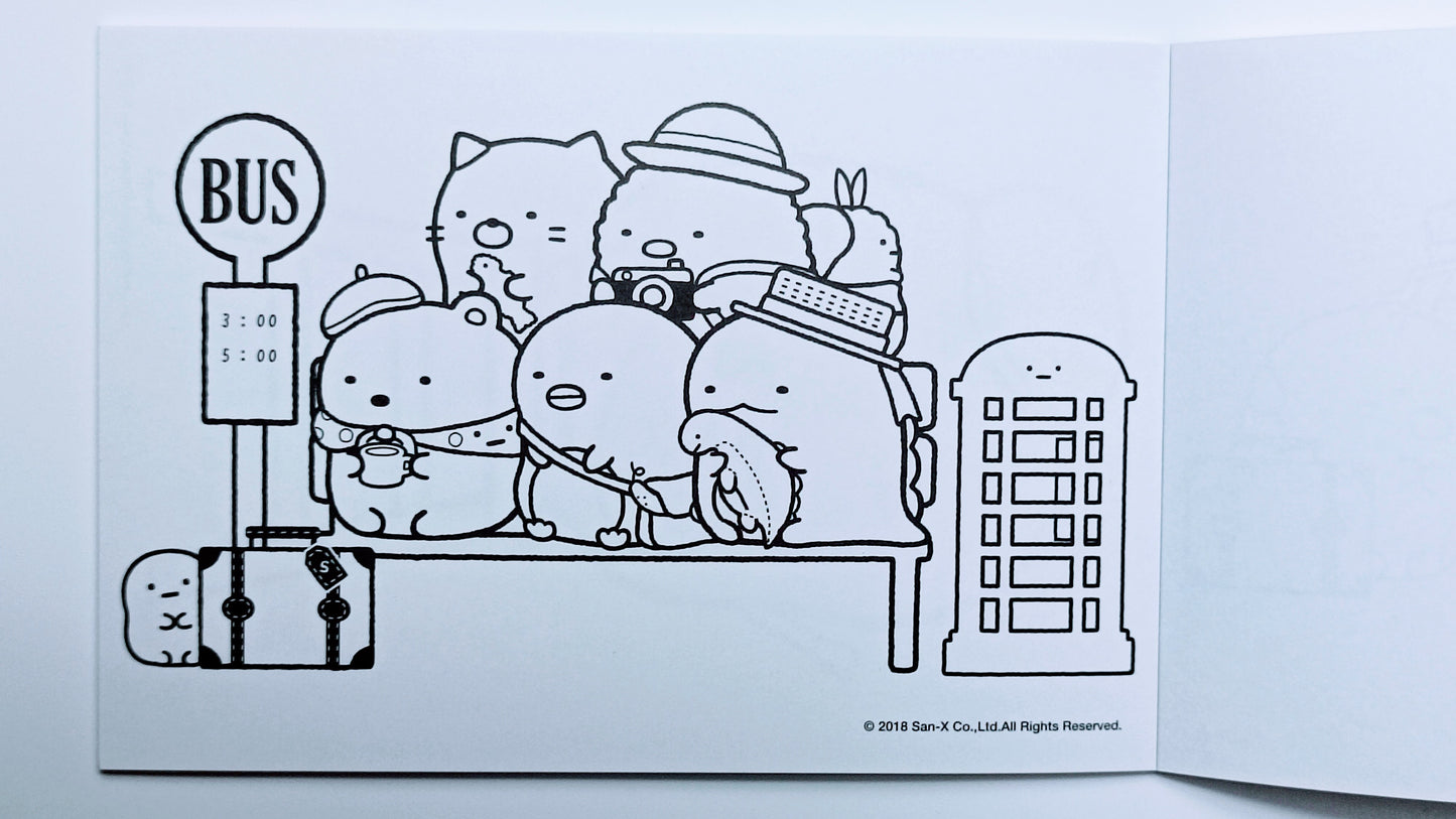 SUMIKKO GURASHI ~ SAN-X // COLORING BOOK W/ STICKERS