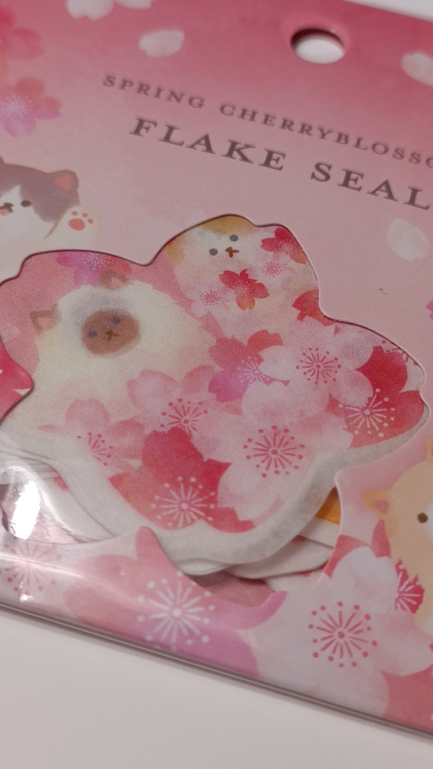SPRING CHERRY BLOSSOM & CATS ~ SYNAPSE // FLAKE SEALS