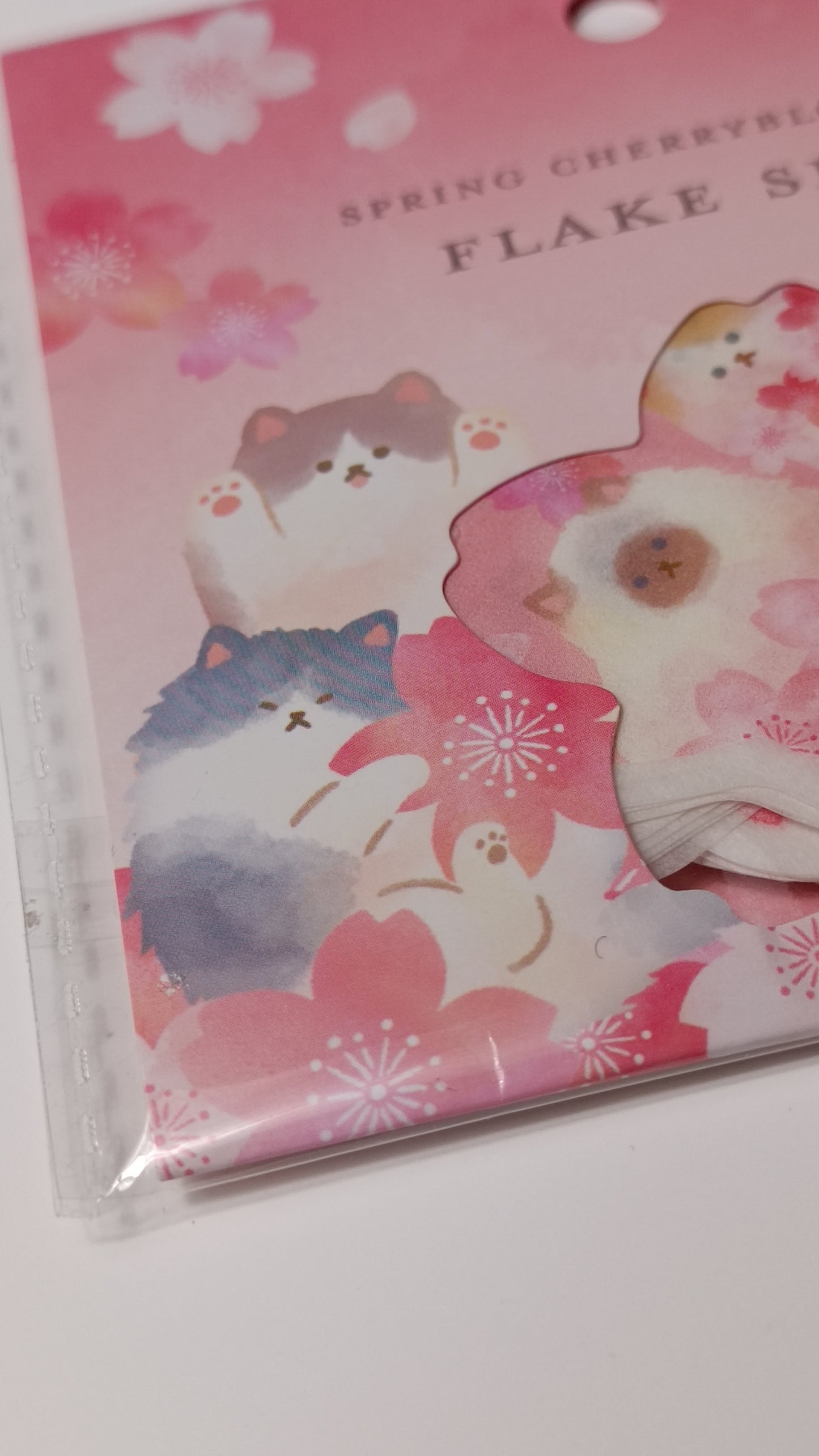 SPRING CHERRY BLOSSOM & CATS ~ SYNAPSE // FLAKE SEALS