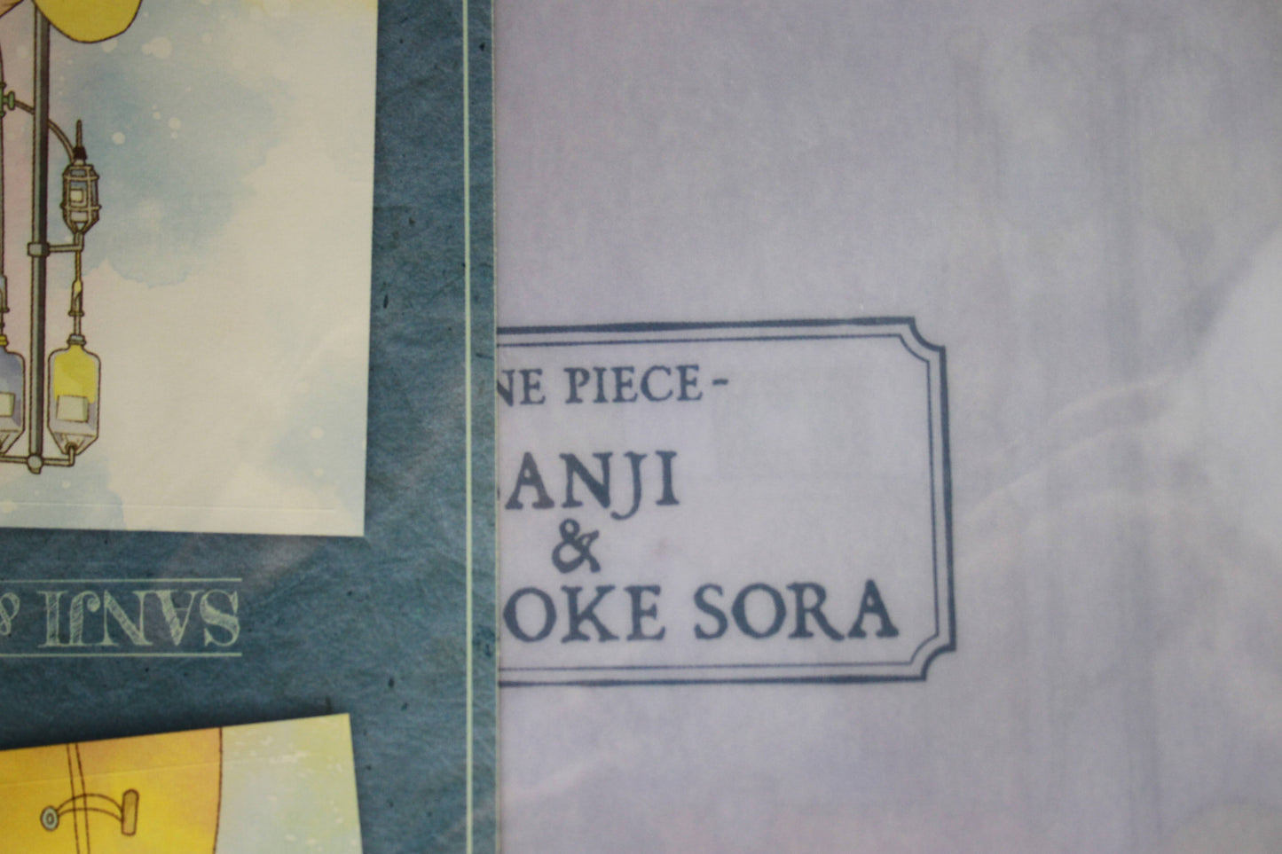 SANJI & SORA ~ ONE PIECE // CLEAR FILE + STICKERS