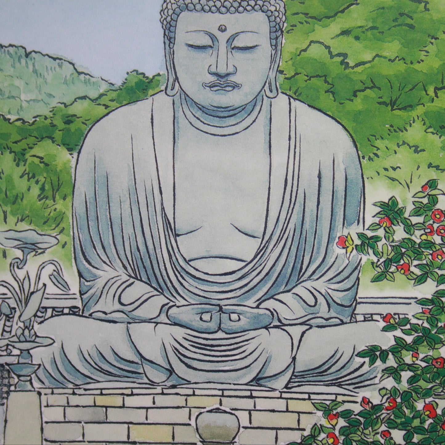 KAMAKURA DAIBUTSU ★ POSTCARDS ★ ILLUSTRATION STYLE