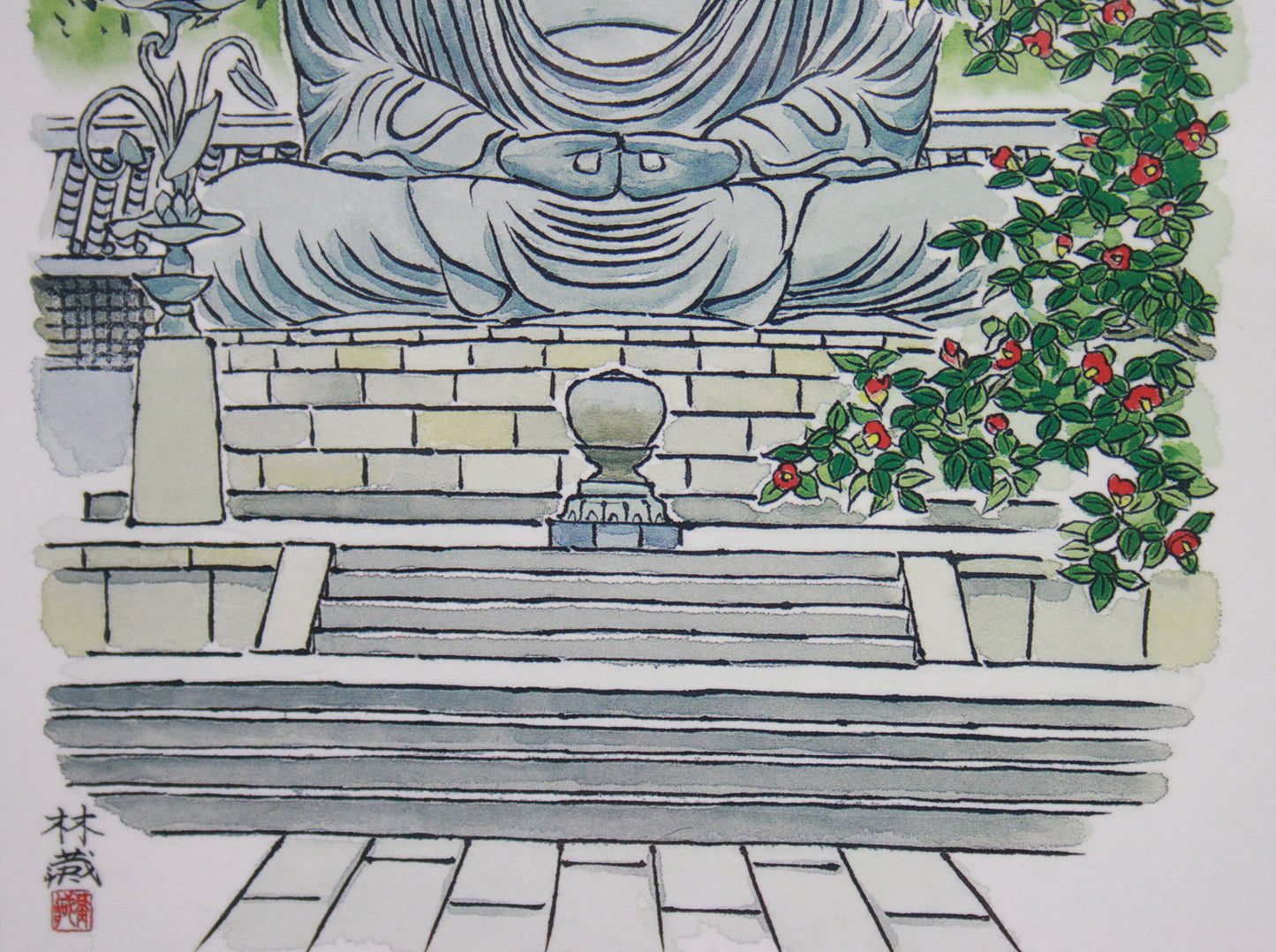 KAMAKURA DAIBUTSU // POSTCARDS ILLUSTRATION STYLE