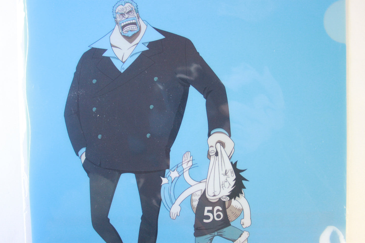 LUFFY & GARP ~ ONE PIECE // CLEAR FILE + STICKERS