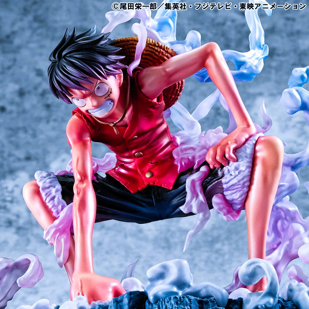 ONE PIECE ★ FIGURINE ★ PORTRAIT.OF.PIRATES "LIMITED EDITION" ★ MONKEY D. LUFFY GEAR 2 // MEGAHOUSE