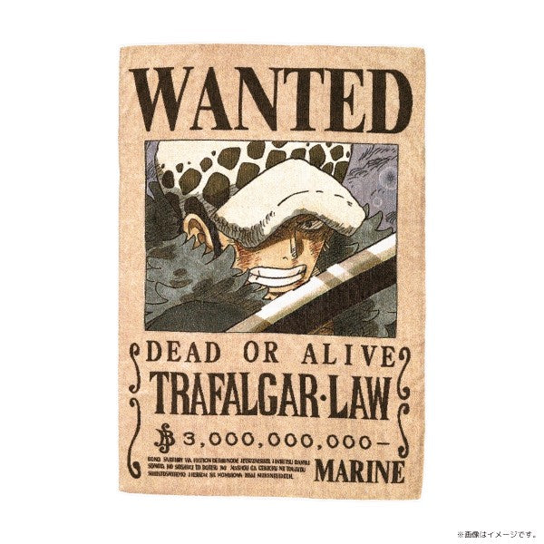 ONE PIECE ★ LARGE TOWEL ★ TRAFALGAR LAW ★ WANTED POSTERS // TOEI ANIMATION