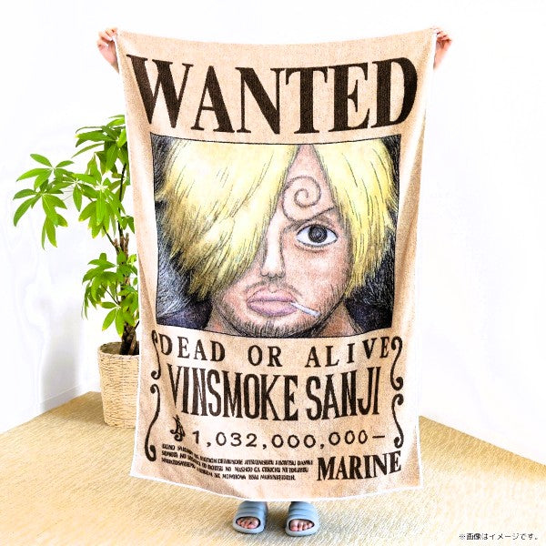 ONE PIECE ★ LARGE TOWEL ★ VINSMOKE SANJI ★ WANTED POSTERS // TOEI ANIMATION