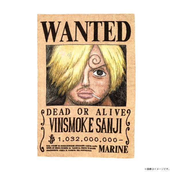 ONE PIECE ★ LARGE TOWEL ★ VINSMOKE SANJI ★ WANTED POSTERS // TOEI ANIMATION