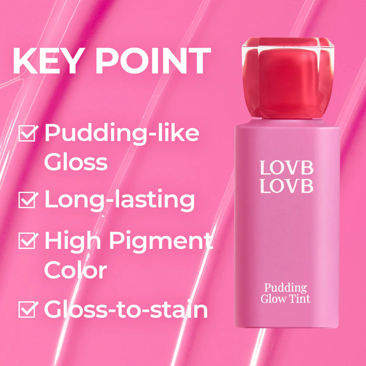 PUDDING GLOW TINT ~ LOVB LOVB // LIP TINT