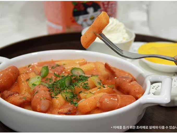 BULDAK ROSÉ SPICY CHICKEN ★ STIR-FRIED NOODLES, GLASS NOODLES & TTOEKBOKKI // SAMYANG