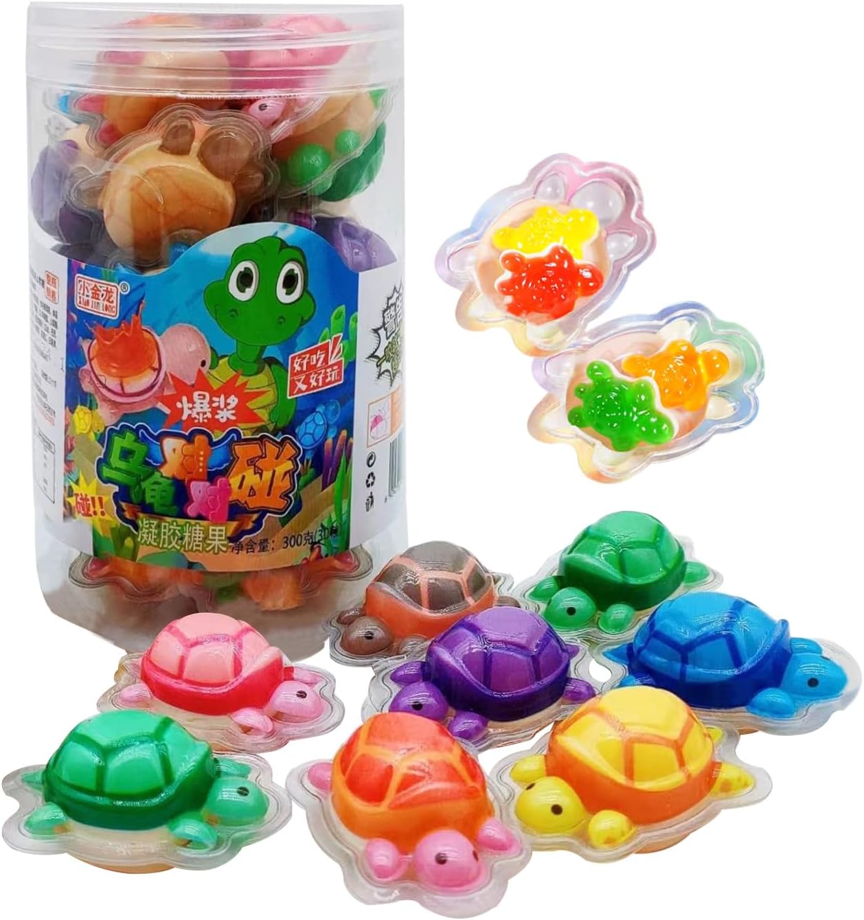 TURTLE-SHAPED POOPING GUMMIES ★ CHINESE JUICY CANDY // ODISHEN