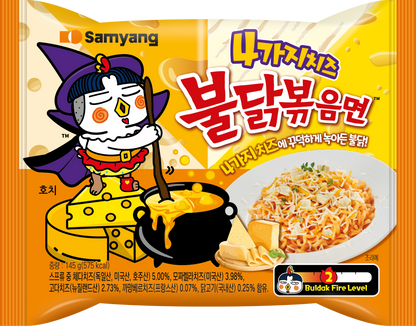 BULDAK QUATTRO CHEESE SPICY CHICKEN ★ STIR-FRIED NOODLES // SAMYANG