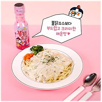 BULDAK CARBONARA SPICY CHICKEN ★ STIR-FRIED NOODLES, GLASS NOODLES, TTOEKBOKKI & SAUCE // SAMYANG