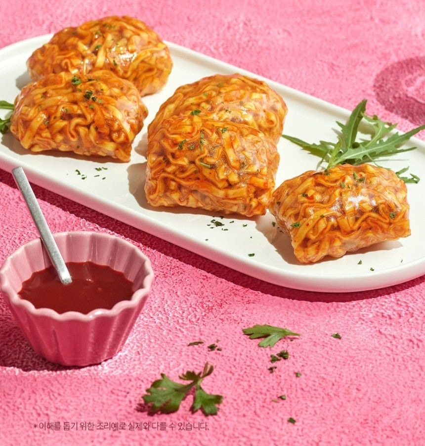 BULDAK CARBONARA SPICY CHICKEN ★ STIR-FRIED NOODLES, GLASS NOODLES, TTOEKBOKKI & SAUCE // SAMYANG