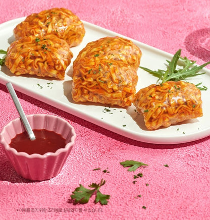 BULDAK CARBONARA SPICY CHICKEN ★ STIR-FRIED NOODLES, GLASS NOODLES, TTOEKBOKKI & SAUCE // SAMYANG