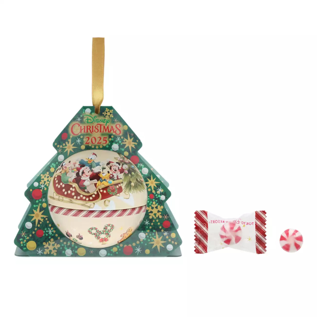 CHRISTMAS CANDY ORNAMENT TIN MICKEY MOUSE & FRIENDS ★ TOKYO DISNEY RESORT // DISNEY JAPAN