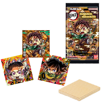Collection of anime-style trading cards with a character design on a white background