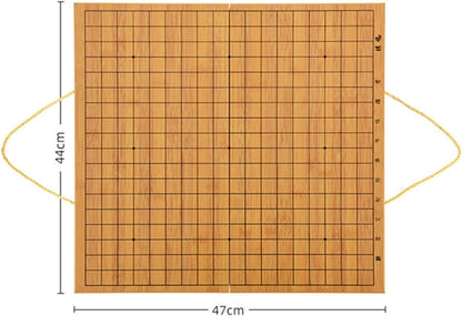 GO BOARD GAME ★ BAMBOO FOLDABLE BOARD + STONES