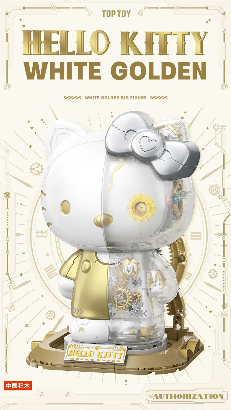 HELLO KITTY ★ PLATINUM BLOCKS FIGURINE ★ 400+PCS // SANRIO X TOPTOY