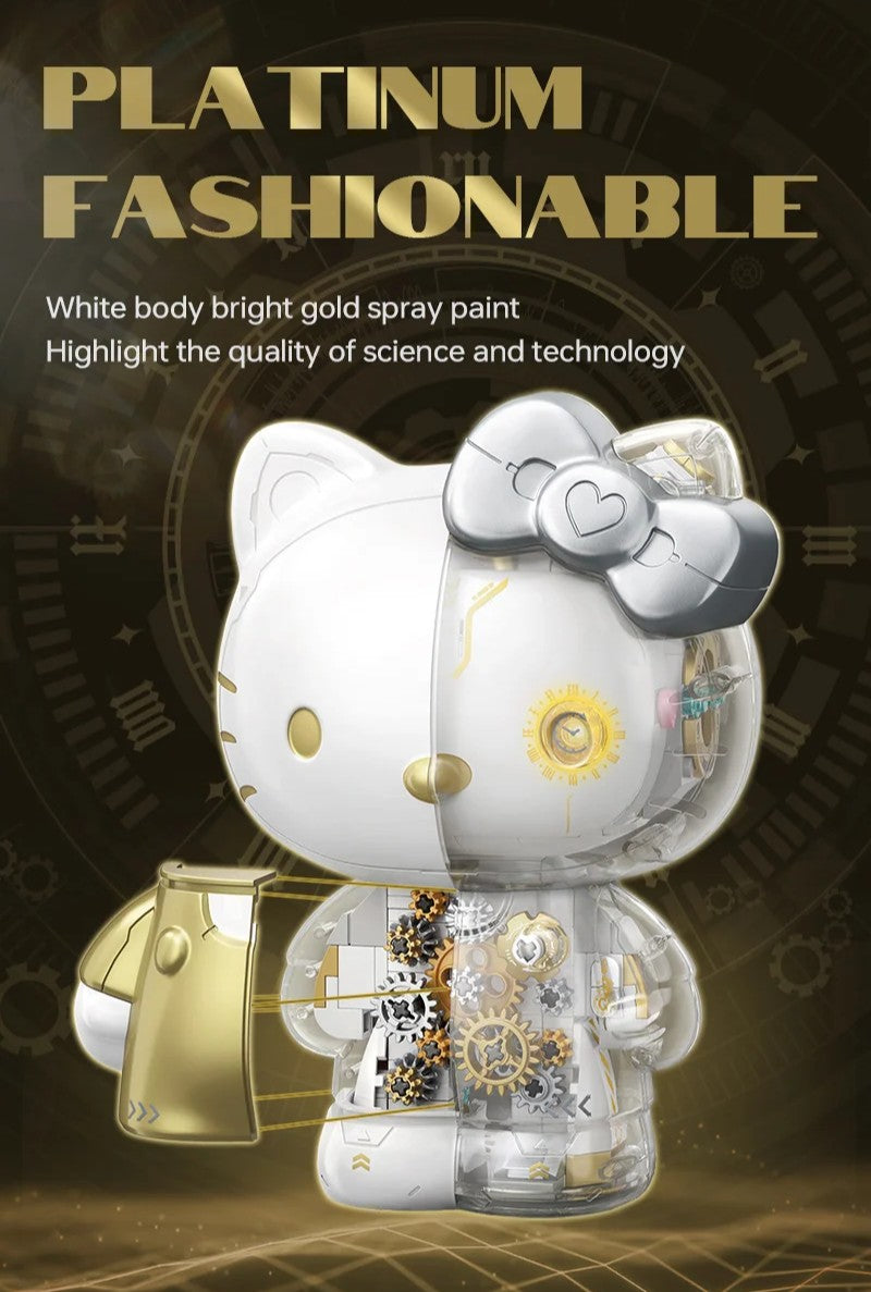 HELLO KITTY ★ PLATINUM BLOCKS FIGURINE ★ 400+PCS // SANRIO X TOPTOY