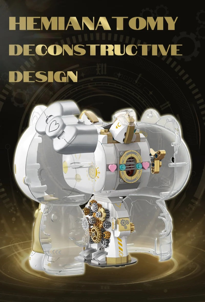 HELLO KITTY ★ PLATINUM BLOCKS FIGURINE ★ 400+PCS // SANRIO X TOPTOY