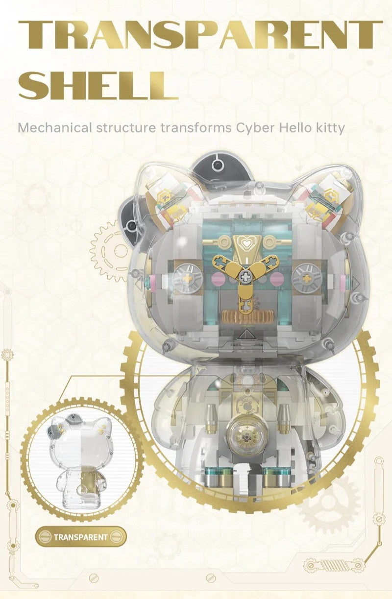 HELLO KITTY ★ PLATINUM BLOCKS FIGURINE ★ 400+PCS // SANRIO X TOPTOY