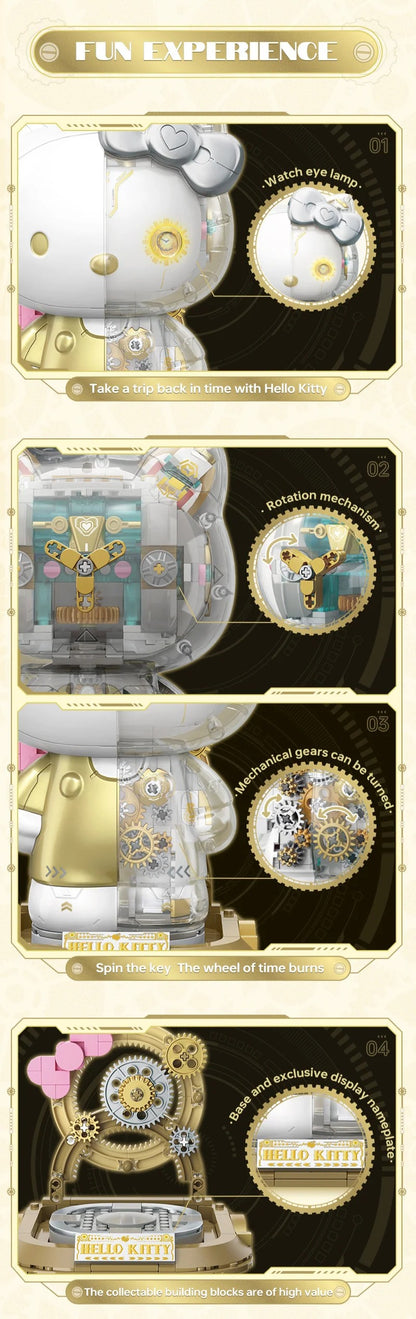 HELLO KITTY ★ PLATINUM BLOCKS FIGURINE ★ 400+PCS // SANRIO X TOPTOY