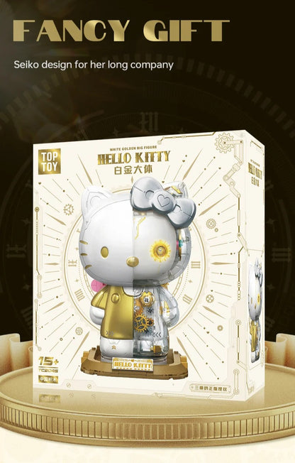 HELLO KITTY ★ PLATINUM BLOCKS FIGURINE ★ 400+PCS // SANRIO X TOPTOY