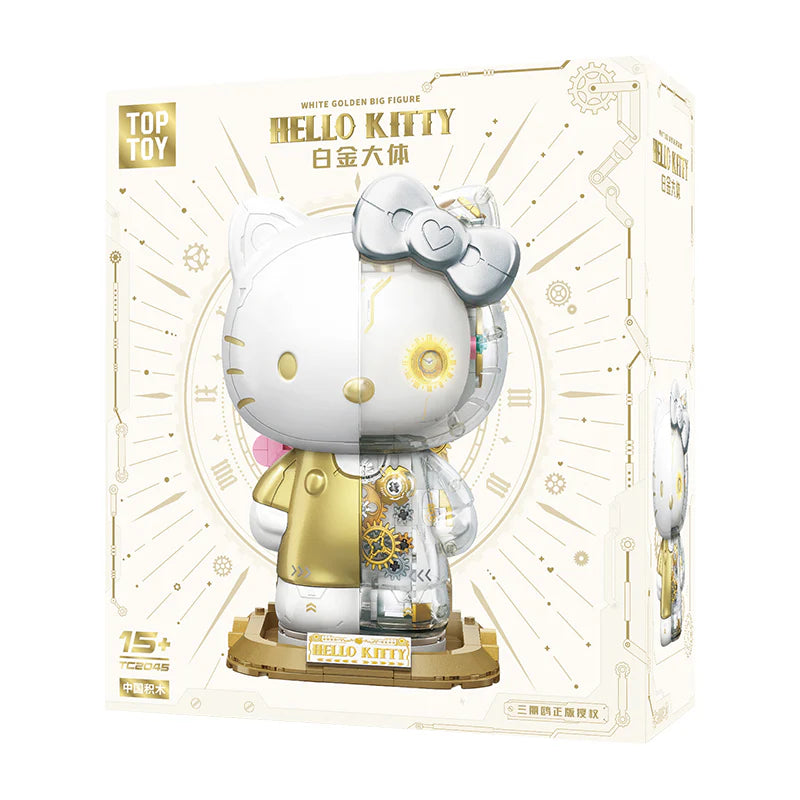 HELLO KITTY ★ PLATINUM BLOCKS FIGURINE ★ 400+PCS // SANRIO X TOPTOY