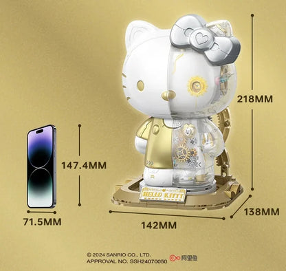 HELLO KITTY ★ PLATINUM BLOCKS FIGURINE ★ 400+PCS // SANRIO X TOPTOY
