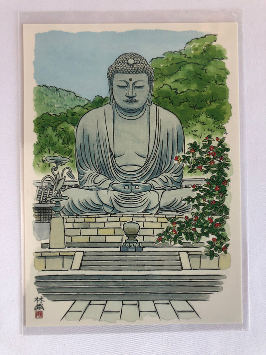 KAMAKURA DAIBUTSU // POSTCARDS ILLUSTRATION STYLE