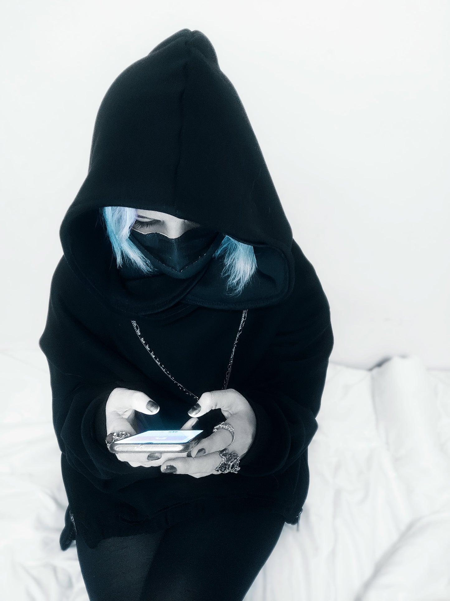 SLEEPING CHAOS ÷ 1/1 HOODIE HANDCRAFTED x HAND PAINTED // MISFITKID