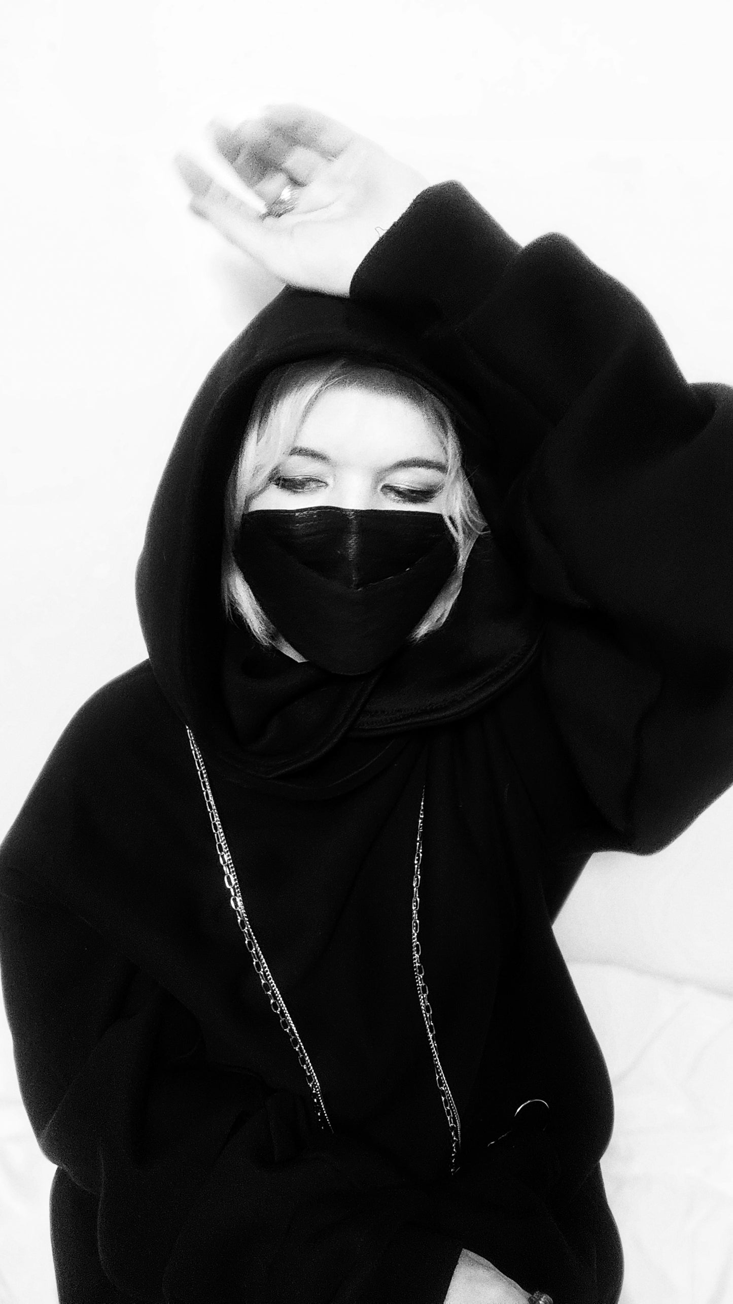 SLEEPING CHAOS ÷ 1/1 HOODIE HANDCRAFTED x HAND PAINTED // MISFITKID