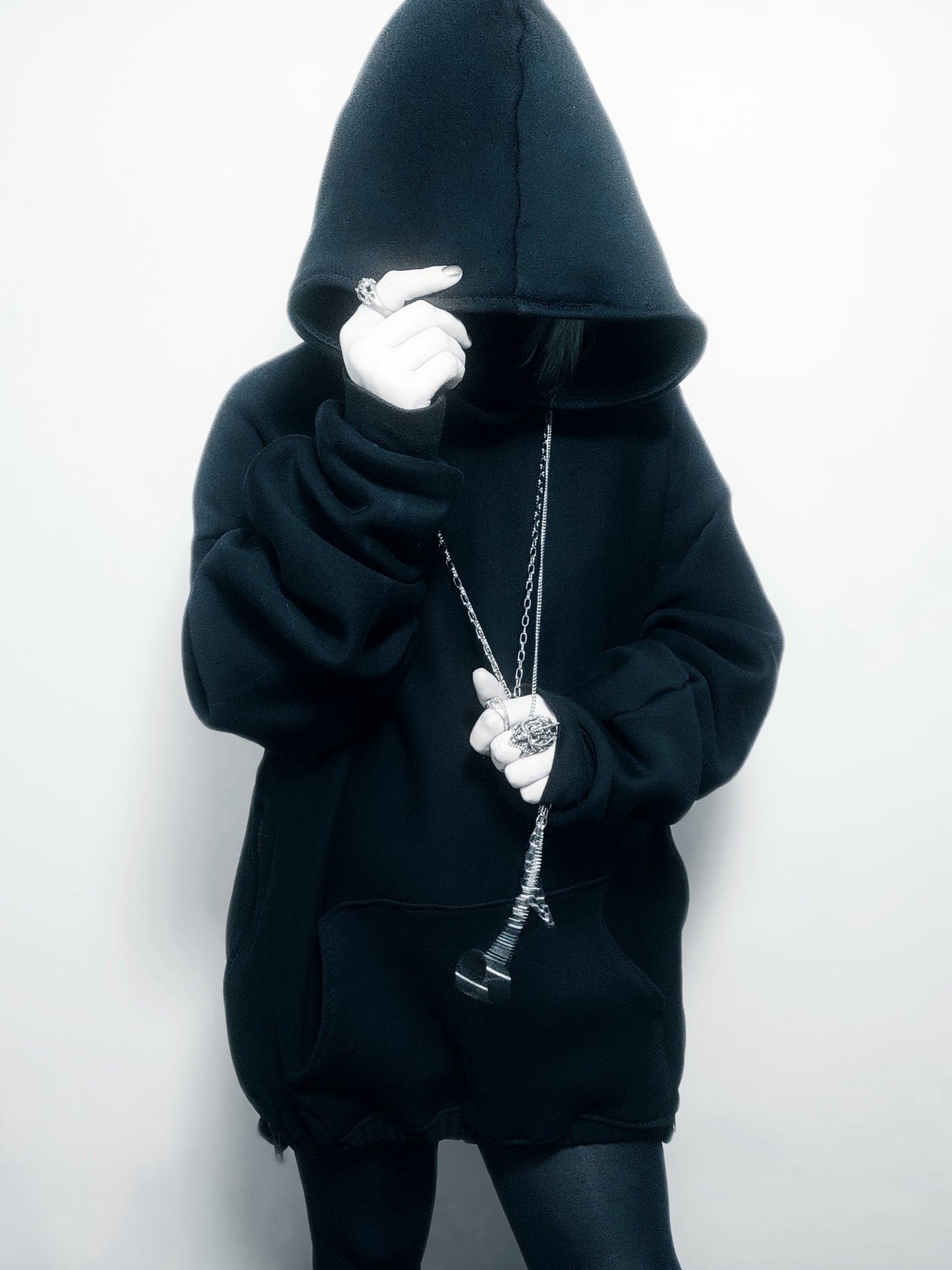 SLEEPING CHAOS ÷ 1/1 HOODIE HANDCRAFTED x HAND PAINTED // MISFITKID
