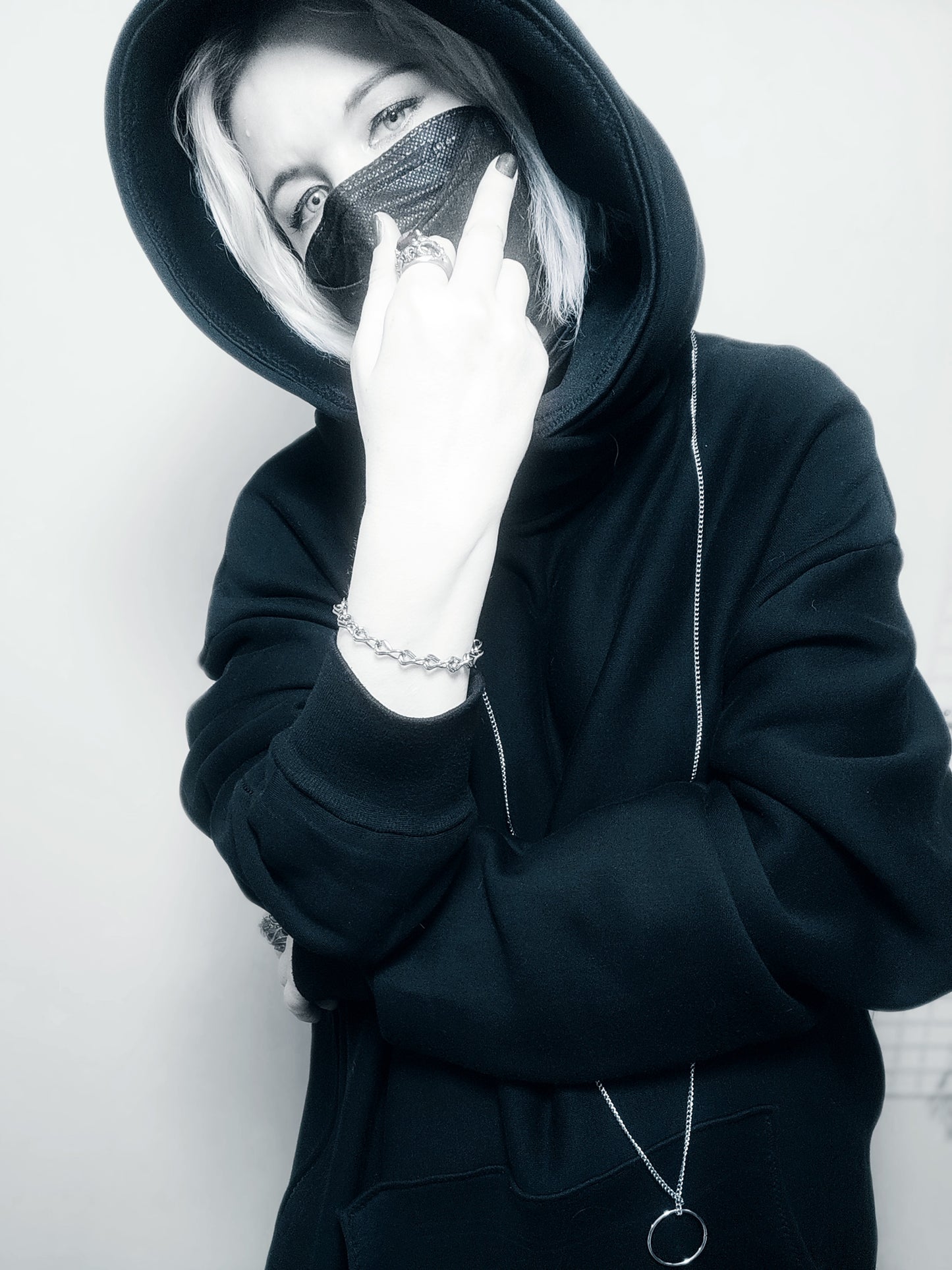 SLEEPING CHAOS ÷ 1/1 HOODIE HANDCRAFTED x HAND PAINTED // MISFITKID