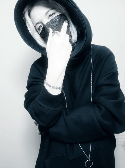 SLEEPING CHAOS ~ HANDCRAFTED HOODIE