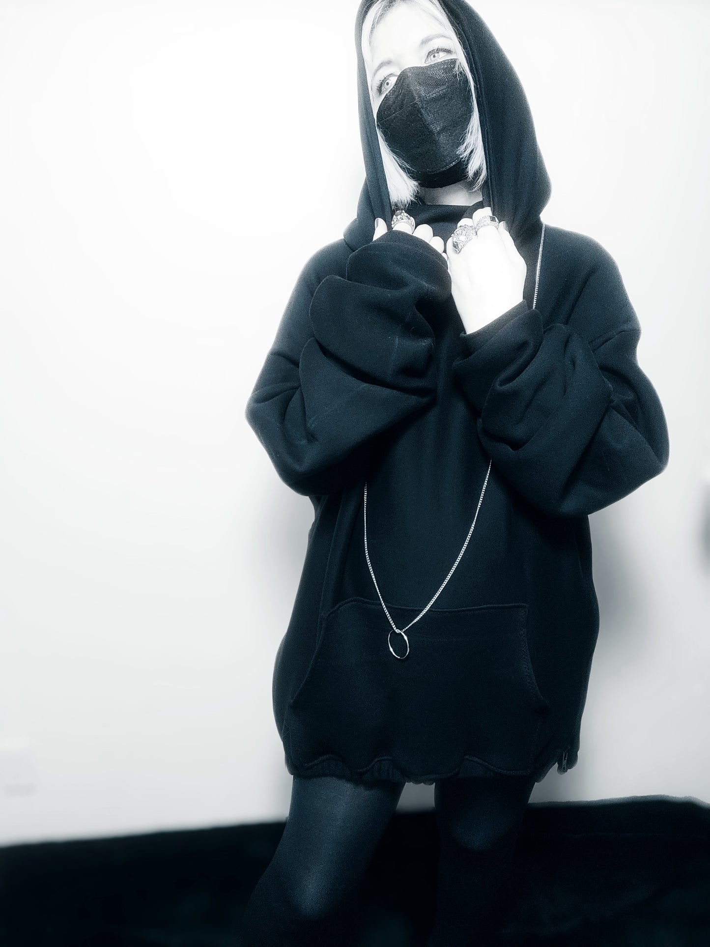 SLEEPING CHAOS ÷ 1/1 HOODIE HANDCRAFTED x HAND PAINTED // MISFITKID