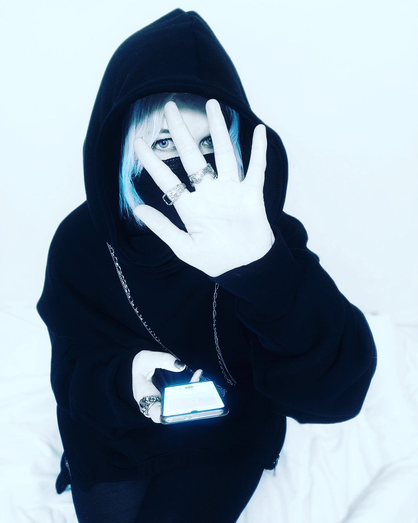 SLEEPING CHAOS ÷ 1/1 HOODIE HANDCRAFTED x HAND PAINTED // MISFITKID
