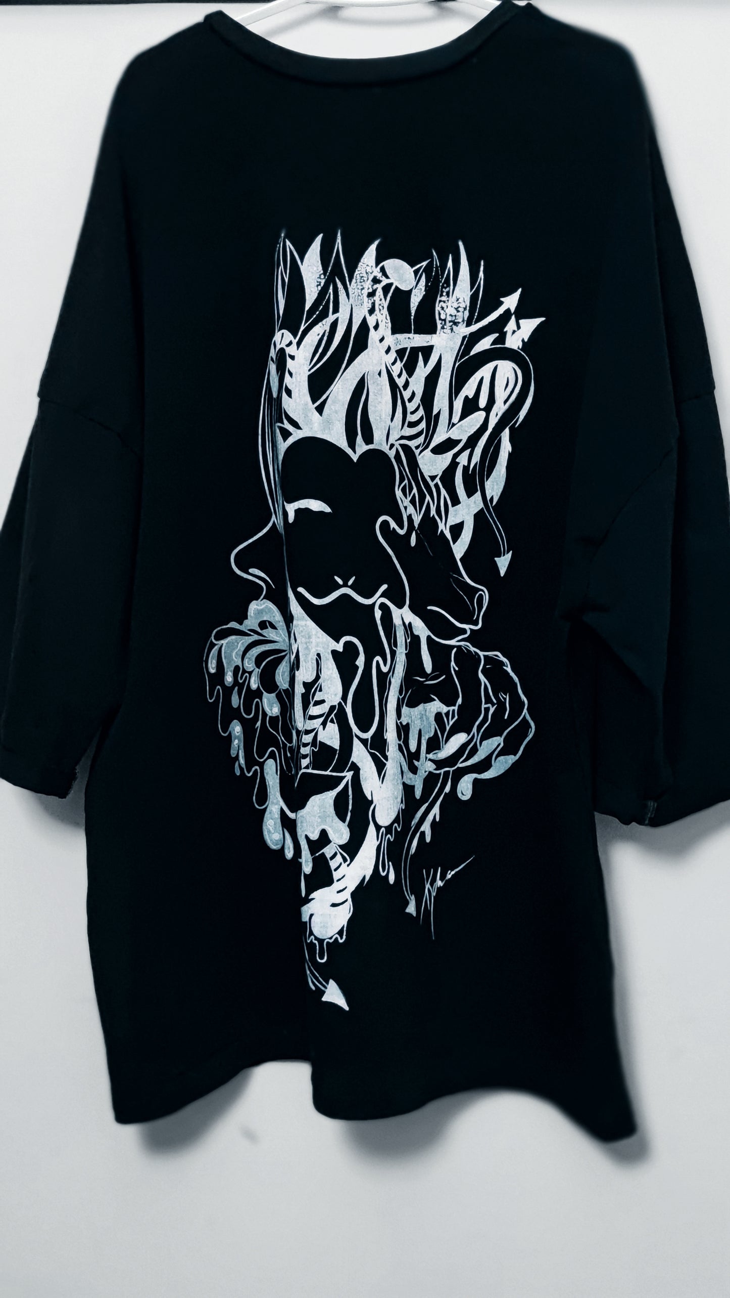 SCARY NIGHTS ÷ 1/1 TEE // HANDCRAFTED x HAND PAINTED