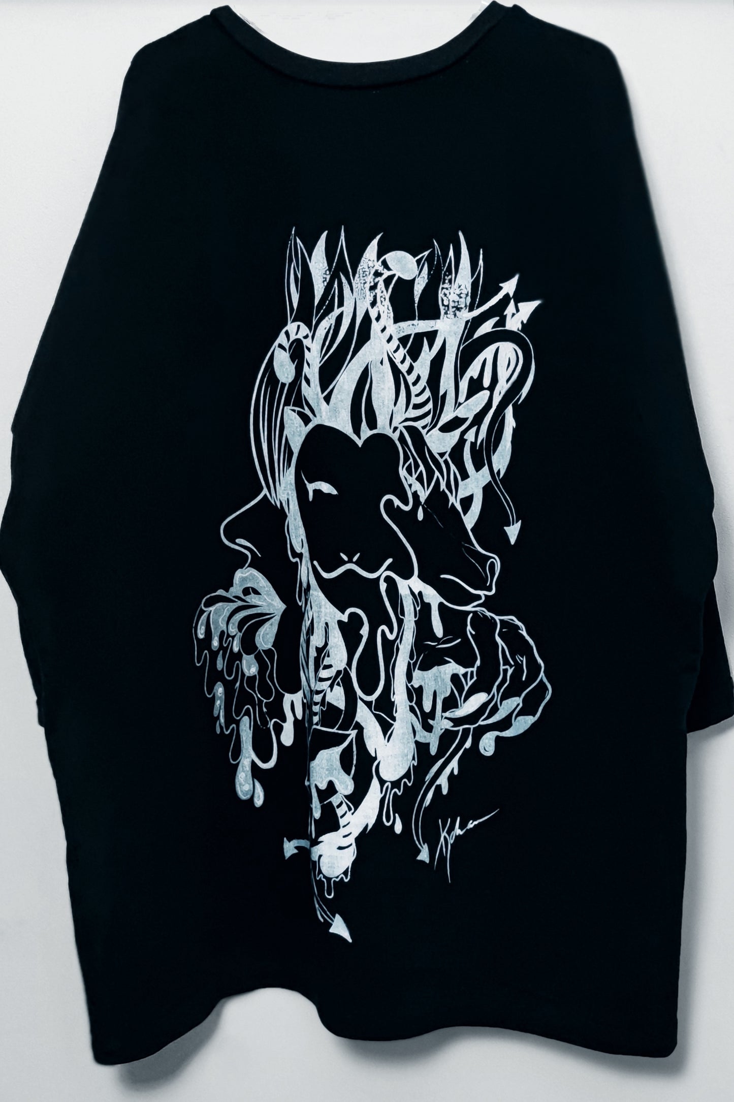 SCARY NIGHTS ÷ 1/1 TEE // HANDCRAFTED x HAND PAINTED